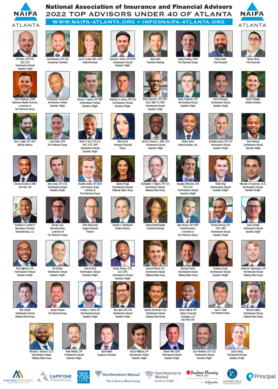 2022 Atlanta Top Advisors Under 40